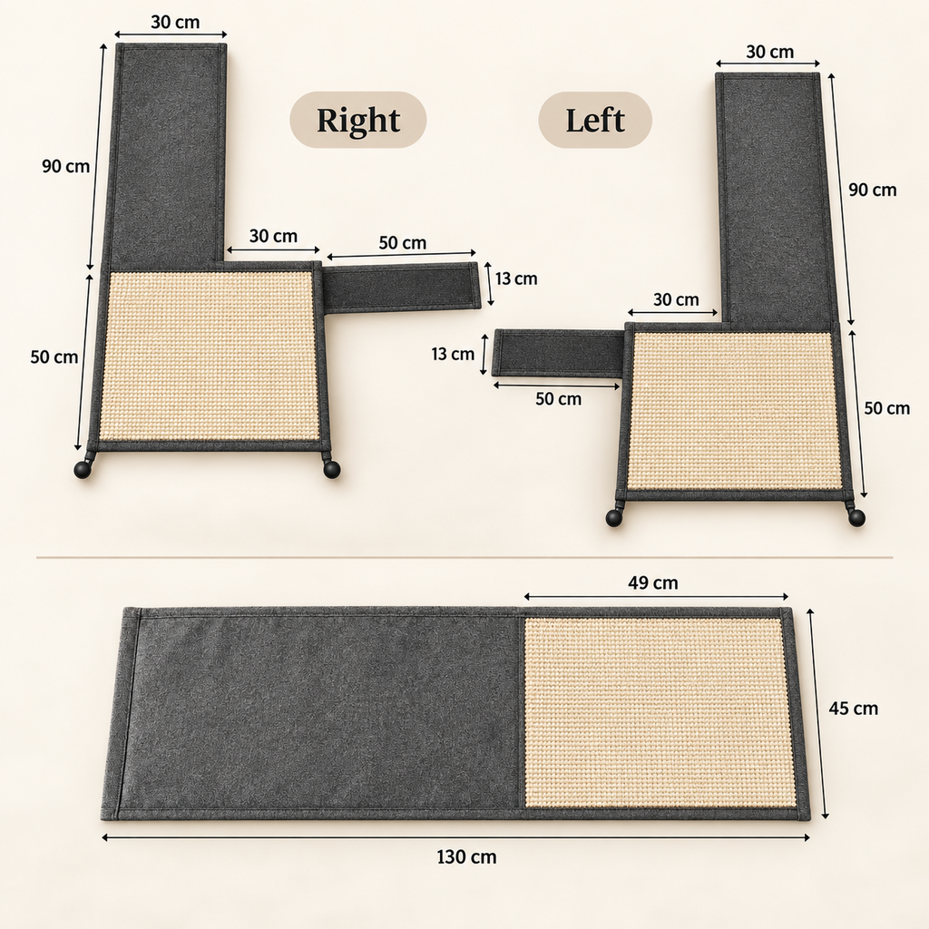 SofaGuard left and right cat scratch sofa protector dimensions and size guide